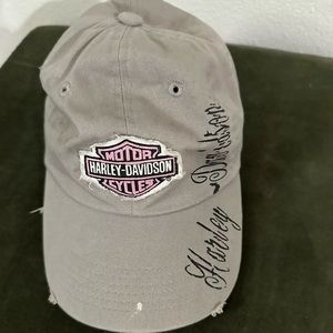Distressed Harley Davidson hat